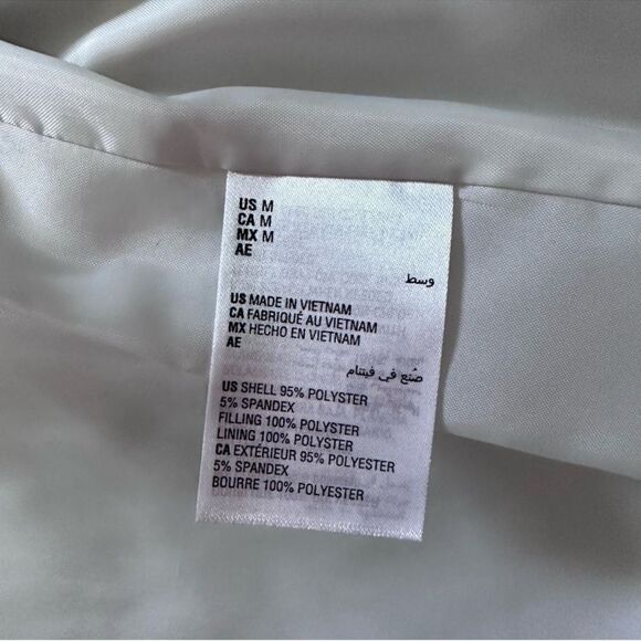 Charter Club Quilted Velvet Outdoor Gold Snap Closure Vest White Size Medium - Picture 12 of 12